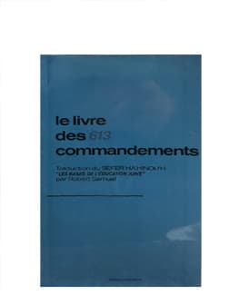 Le livre des 613 commandements